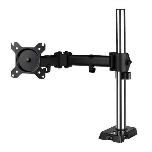 Arctic Z1 Gen 3 Single Monitor Arm with 4-Port USB 2.0 Hub, up to 43" Monitors / 49" Ultrawide, 180° Swivel, 360° Rotation - Baztex Monitor Arms / Brackets