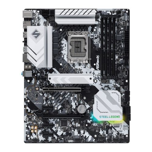 Asrock H670 STEEL LEGEND, Intel H670, 1700, ATX, 4 DDR4, HDMI, DP, 2.5GB LAN, PCIe5, 3x M.2 - Baztex Motherboards