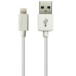 Sandberg Apple Approved Lightning Cable, 1 Metre, White, 5 Year Warranty - Baztex Apple Lightning