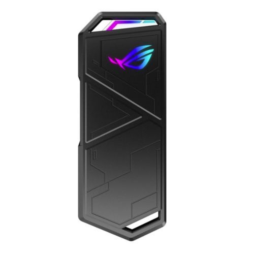 Asus ROG STRIX ARION M.2 NVMe SSD Caddy, USB 3.2 Gen2 Type-C, Aluminium, Thermal Pads, RGB Lighting, Hanger & USB-A Cable inc. - Baztex External Caddies