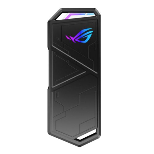 Asus ROG STRIX ARION LITE M.2 NVMe SSD Caddy, USB 3.2 Gen2 Type-C, Aluminium, Thermal Pads, RGB Lighting - Baztex External Caddies