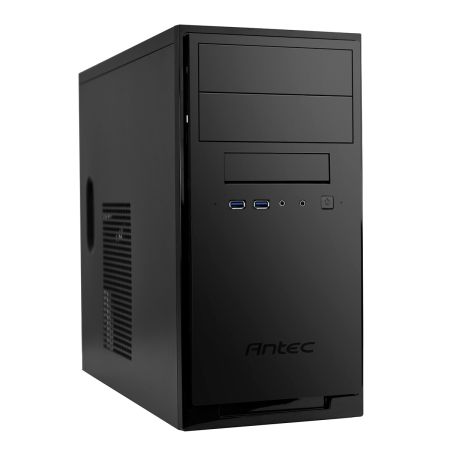 Antec NSK3100 Micro ATX Case, USB 3.0, 1 x Fan, Matte Black - Baztex Cases