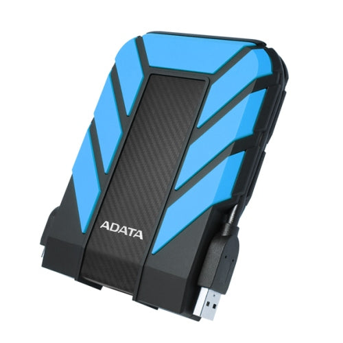 ADATA 1TB HD710 Pro Rugged External Hard Drive, 2.5", USB 3.1, IP68 Water/Dust Proof, Shock Proof, Blue - Baztex External Hard Drives