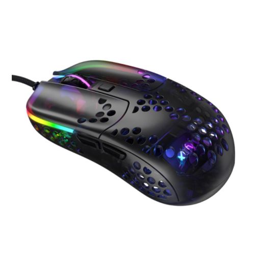 Xtrfy MZ1 - ZYS RAIL RGB Wired Optical Gaming Mouse, USB, Ultra-light, 400-16000 CPI, Kailh Switches, 125-1000 Hz, Adjustable RGB, Black - Baztex Mice