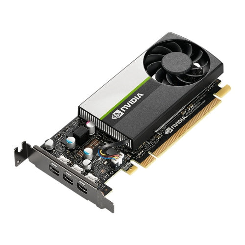 PNY NVidia T400 Professional Graphics Card, 4GB DDR6, 384 Cores, 3 miniDP 1.4 (3 x DP adapters), Low Profile (Bracket Included), Retail - Baztex Graphics Cards