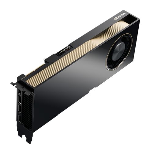 PNY RTXA6000 Professional Graphics Card, 48GB DDR6, 4 DP (HDMI adapter), Ampere Ray Tracing, 10752 Core, NVLink support, Retail - Baztex Graphics Cards
