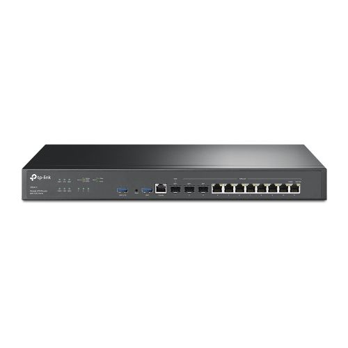 TP-LINK (ER8411) Omada VPN Router with 10G Ports, Omada SDN, 2x 10GE SFP+, Up to 10 WAN, Abundant Security Features - Baztex Routers/Mesh Systems