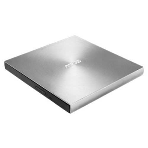 Asus (ZenDrive U7M) External Slimline DVD Re-Writer, USB, 8x, Silver, M-Disc Support, Cyberlink Power2Go 8 - Baztex Optical Drives