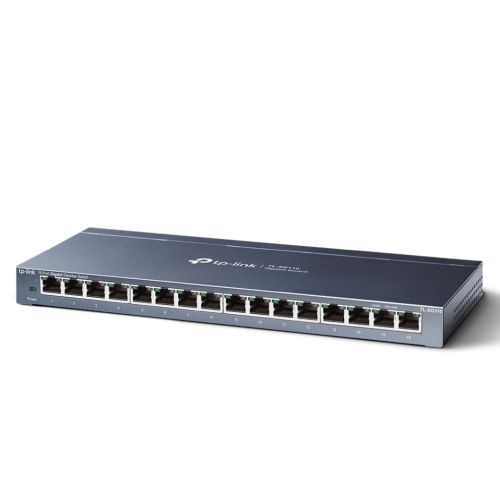 TP-LINK (TL-SG116) 16-Port Gigabit Unmanaged Desktop Switch, Steel Case - Baztex Switches
