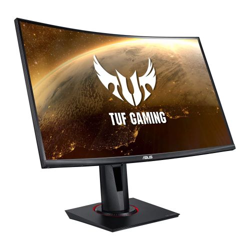 Asus 27" TUF Curved Gaming Monitor (VG27VQ), 1920 x 1080, 1ms, DVI, HDMI, DP, 165Hz, Freesync Premium, VESA - Baztex Monitors