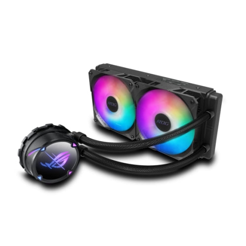 Asus ROG STRIX LC II 240 ARGB Liquid CPU Cooler, 240mm, 7th Gen Asetek Pump, 2 x ARGB PWM Fans & ARGB Pump Cover - Baztex Cooling