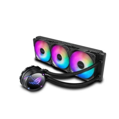 Asus ROG STRIX LC II 360 ARGB Liquid CPU Cooler, 360mm, 7th Gen Asetek Pump, 3 x ARGB PWM Fans & ARGB Pump Cover - Baztex Cooling