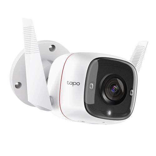 TP-LINK (TAPO C310) Outdoor Security Camera, Wired/Wireless, Ultra HD, Night Vision, Motion Detection, Alarms, 2-way Audio, Voice Control, SD Card Slot - Baztex Surveillance Cameras