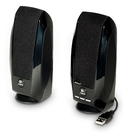 Logitech S150 2.0 Digital Speaker System, 5W RMS, Black, USB, Brown Box - Baztex Speakers