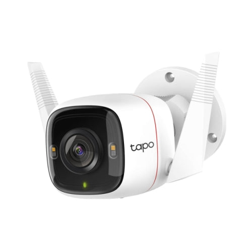 TP-LINK (TAPO C320WS) Outdoor Security Wi-Fi Camera, Wired/Wireless, Ultra HD, Night Vision, Motion Detection, Alarms, 2-way Audio, Voice Control, SD Card Slot - Baztex Surveillance Cameras